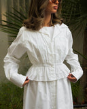 WHITE MIDI FANCY DRESS