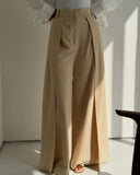 Relaxed Fit Pants - Beige