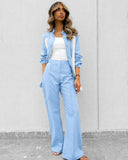 LINEN MESH SKY BLUE