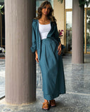 MODEST LINEN SET BLUE