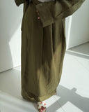 MODEST LINEN SET OLIVE GREEN