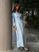 XBLUE WRAP DRESS