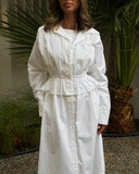WHITE MIDI FANCY DRESS